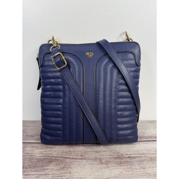 NWOT Litt Crossbody By PurseN Bag with Interior LED Light Navy Blue handbag - Picture 16 of 16